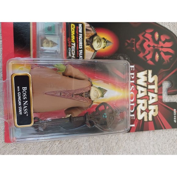 1998 NIB New Star Wars Episode I Boss Nass Talking ComTech Chip Action Figure - Picture 2 of 3